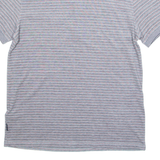 TED BAKER Mens Polo Shirt Grey Striped M