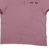 TED BAKER Mens Polo Shirt Maroon XL