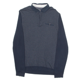 TED BAKER Mens Polo Shirt Blue Diamond Long Sleeve M