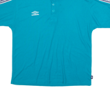 UMBRO Mens Polo Shirt Blue L