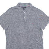 TOMMY HILFIGER Slim Fit Mens Polo Shirt Grey S