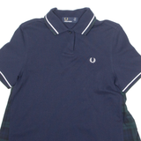 FRED PERRY Womens Polo Shirt Blue UK 6