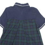 FRED PERRY Womens Polo Shirt Blue UK 6