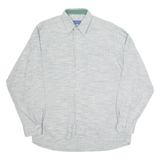 MICHAEL KAUF Mens Plain Shirt Grey Long Sleeve M