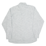 MICHAEL KAUF Mens Plain Shirt Grey Long Sleeve M