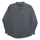 GUESS Slim Fit Mens Plain Shirt Grey Long Sleeve M