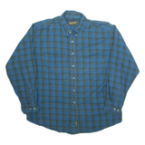 TIMBERLAND Mens Shirt Blue Check Long Sleeve XL