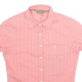 SALOMON Womens Shirt Pink Striped Short Sleeve M