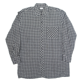 ACKERMANN Mens Shirt Grey Check Long Sleeve L