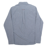 HILFIGER DENIM Mens Shirt Grey Pinstripe Long Sleeve S