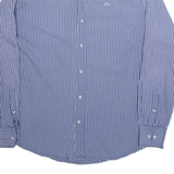 KAPPA Mens Shirt Blue Check Long Sleeve XL