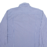 KAPPA Mens Shirt Blue Check Long Sleeve XL