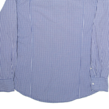 KAPPA Mens Shirt Blue Check Long Sleeve XL