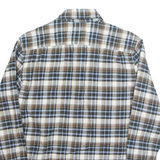 LEVI'S Mens Shirt Cream Check Long Sleeve S