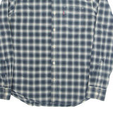 LEVI'S Slim Fit Mens Shirt Blue Check Long Sleeve L