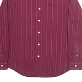 TIMBERLAND Mens Shirt Red Pinstripe Long Sleeve XL