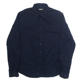 DKNY Mens Shirt Blue Gingham Long Sleeve L