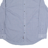 MICHAEL KORS Mens Shirt Blue Gingham Long Sleeve L
