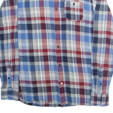HILFIGER DENIM Mens Shirt Blue Check Long Sleeve S
