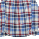 HILFIGER DENIM Mens Shirt Blue Check Long Sleeve S