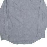 TOMMY HILFIGER Mens Shirt Grey Spotted Long Sleeve L