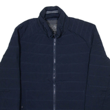 MICHAEL KORS Down Insulated Mens Quilted Jacket Blue Nylon S