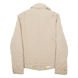 CALVIN KLEIN Sherpa Lined Womens Quilted Jacket Beige M