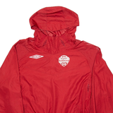 UMBRO Brantford Youth Soccer Mens Pullover Jacket Red USA Hooded XL