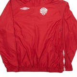 UMBRO Brantford Youth Soccer Mens Pullover Jacket Red USA Hooded XL