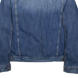 EXPRESS Mens Sherpa Lined Denim Jacket Blue XL