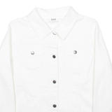 LEE Womens Denim Jacket White L