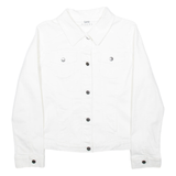 LEE Womens Denim Jacket White L