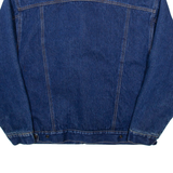 ATTRAK DENIM Mens Sherpa Lined Denim Jacket Blue M