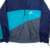 NIKE Mens Pullover Jacket Blue Nylon Colourblock XL