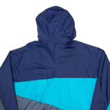 NIKE Mens Pullover Jacket Blue Nylon Colourblock XL