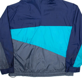 NIKE Mens Pullover Jacket Blue Nylon Colourblock XL