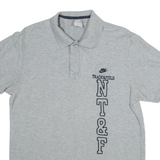 NIKE Mens Polo Shirt Grey L