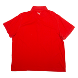 PUMA Mens Polo Shirt Red 2XL