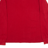 KAPPA Mens Polo Shirt Red Long Sleeve S