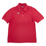 KAPPA Mens Polo Shirt Red L