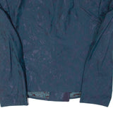 Vintage LAGOON Mens Blazer Jacket Blue 90s Crazy Pattern M