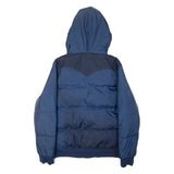 LEVI'S Mens Puffer Jacket Blue Hooded L