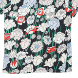 ADIDAS Floral Womens T-Shirt Green UK 6