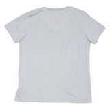 NIKE Womens T-Shirt Grey V-Neck L