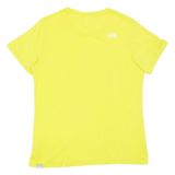 THE NORTH FACE Womens T-Shirt Yellow M