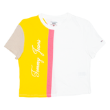 TOMMY HILFIGER Cropped Womens T-Shirt White XS