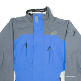 COLUMBIA Mens Ski Coat Blue Nylon S