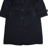 DELMOD Mens Overcoat Jacket Blue L