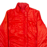 LACOSTE Womens Puffer Jacket Orange M
