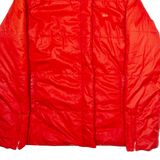 LACOSTE Womens Puffer Jacket Orange M
